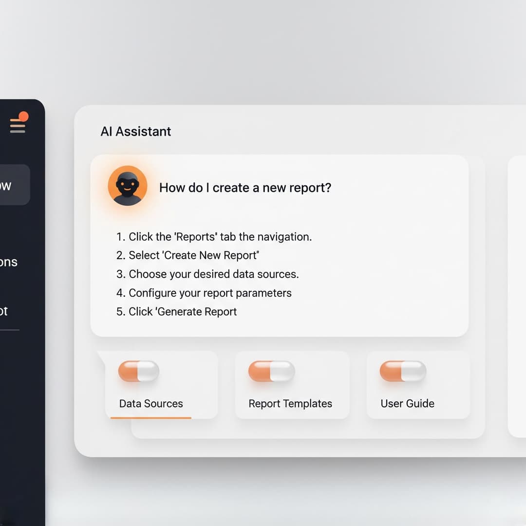 AI-powered search interface showing accurate results with citations
