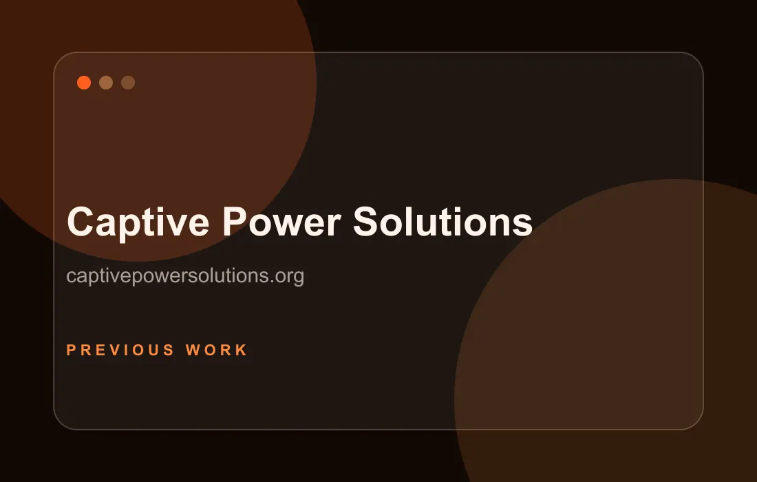 Captive Power Solutions project screenshot