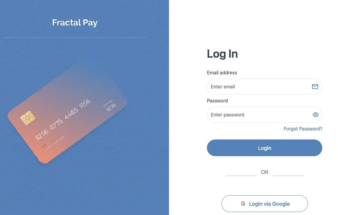 Fractal Pay project screenshot