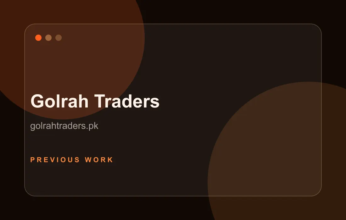 Golrah Traders project screenshot