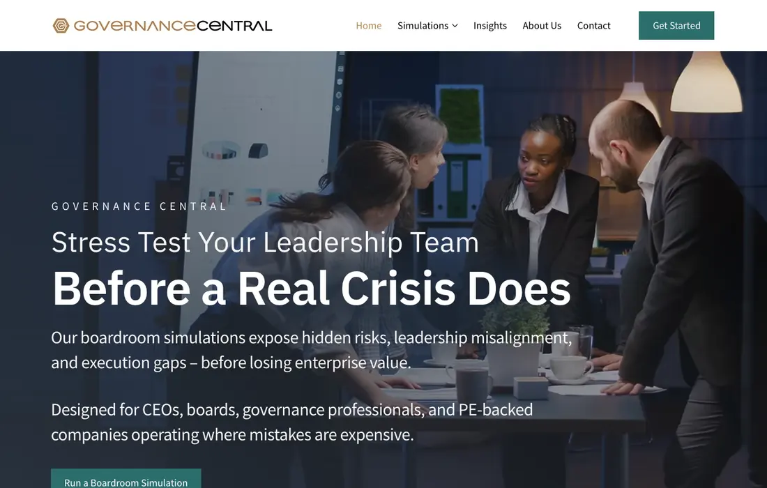 Governance Central project screenshot